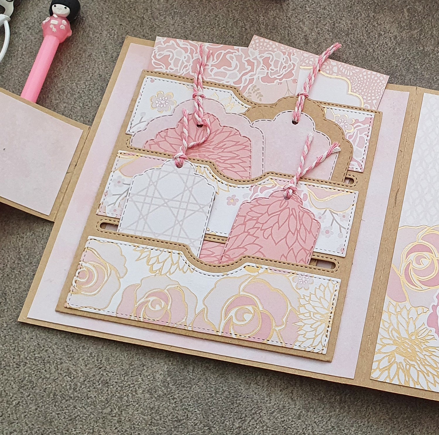 Scrapbooking, stitched die cuts, cutting dies, card making, pocket dies, slot pocket die cut