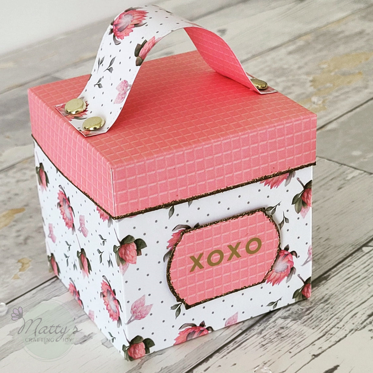 double sided 12X12 cardstock, patterned cardstock, floral scrapbook paper, floral cardstock, scrapbooking supplies, diy mini box