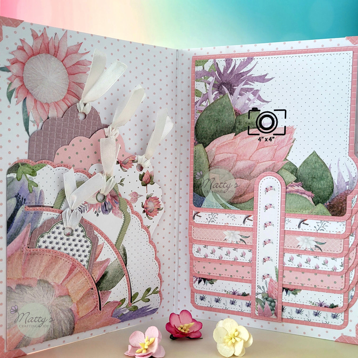 waterfall dies, nesting dies, album die, nested dies, stitched square dies, square die cuts for card making, square die cuts, scrapbooking dies, Floral Grace, double sided 12X12 cardstock, patterned cardstock, floral scrapbook paper, floral cardstock, scrapbooking supplies, patterned paper
