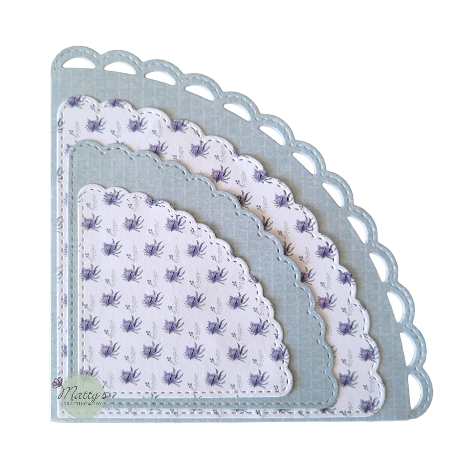 corner pocket die, nesting dies, nested dies, scrapbooking die cuts, scrapbooking dies, lacy dies, curvy edge dies, stitched dies