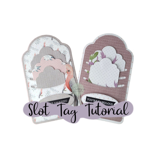 Slot Tag Die Set Video Tutorial, tag die cuts, pocket dies