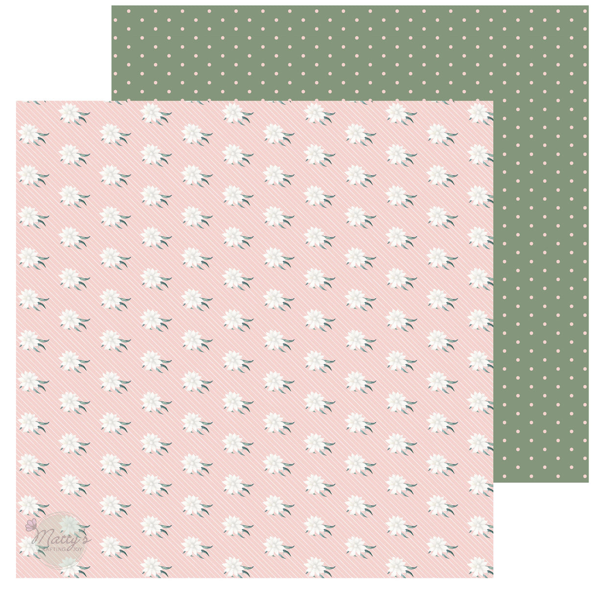 double sided 12X12 cardstock, patterned cardstock, floral scrapbook paper, floral cardstock, scrapbooking supplies