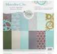 Masculine Chic Cardstock Paper Pad, Scrapbook Paper, 12x12, Scrapbooking