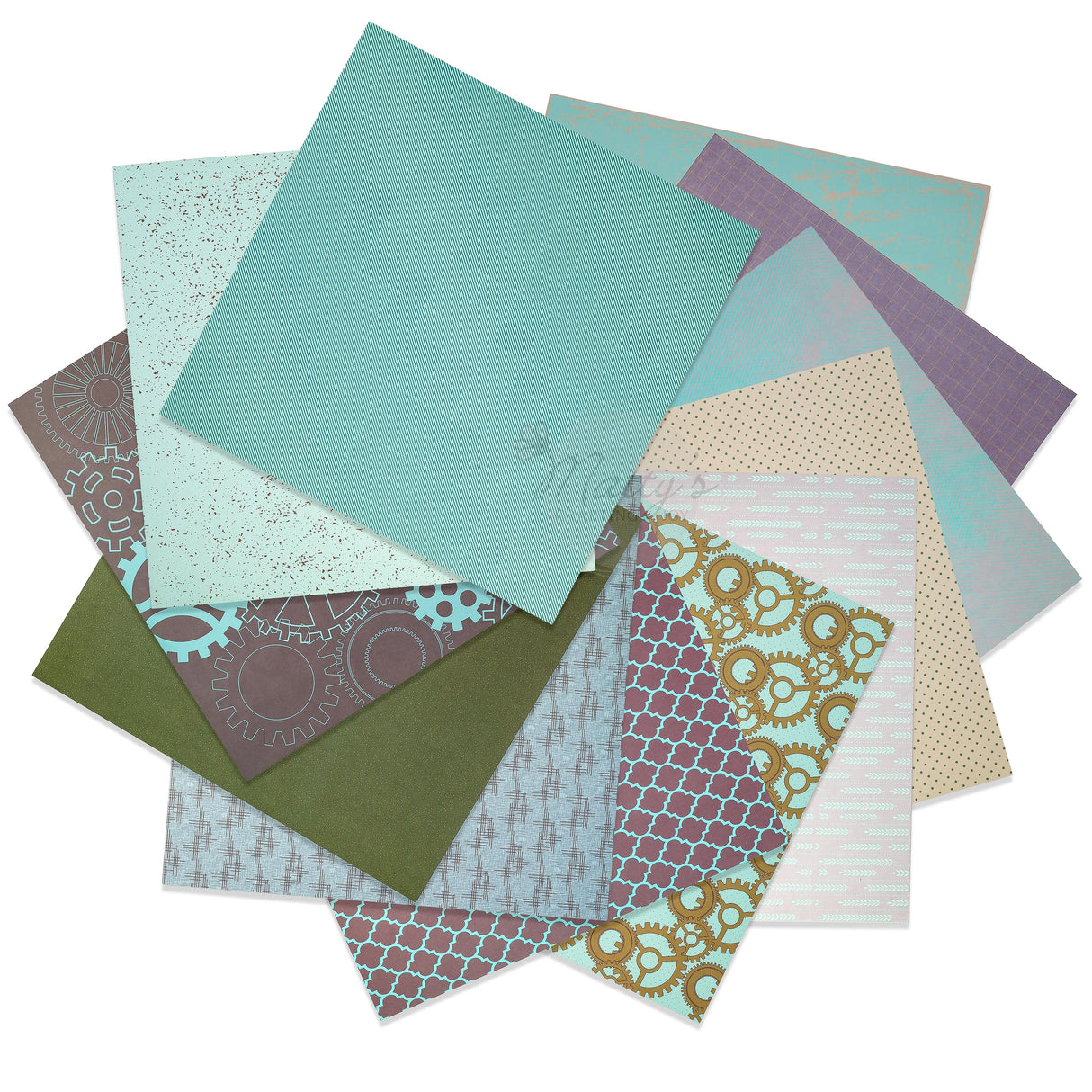 Masculine Chic Cardstock Paper Pad, Scrapbook Paper, 12x12, Scrapbooking