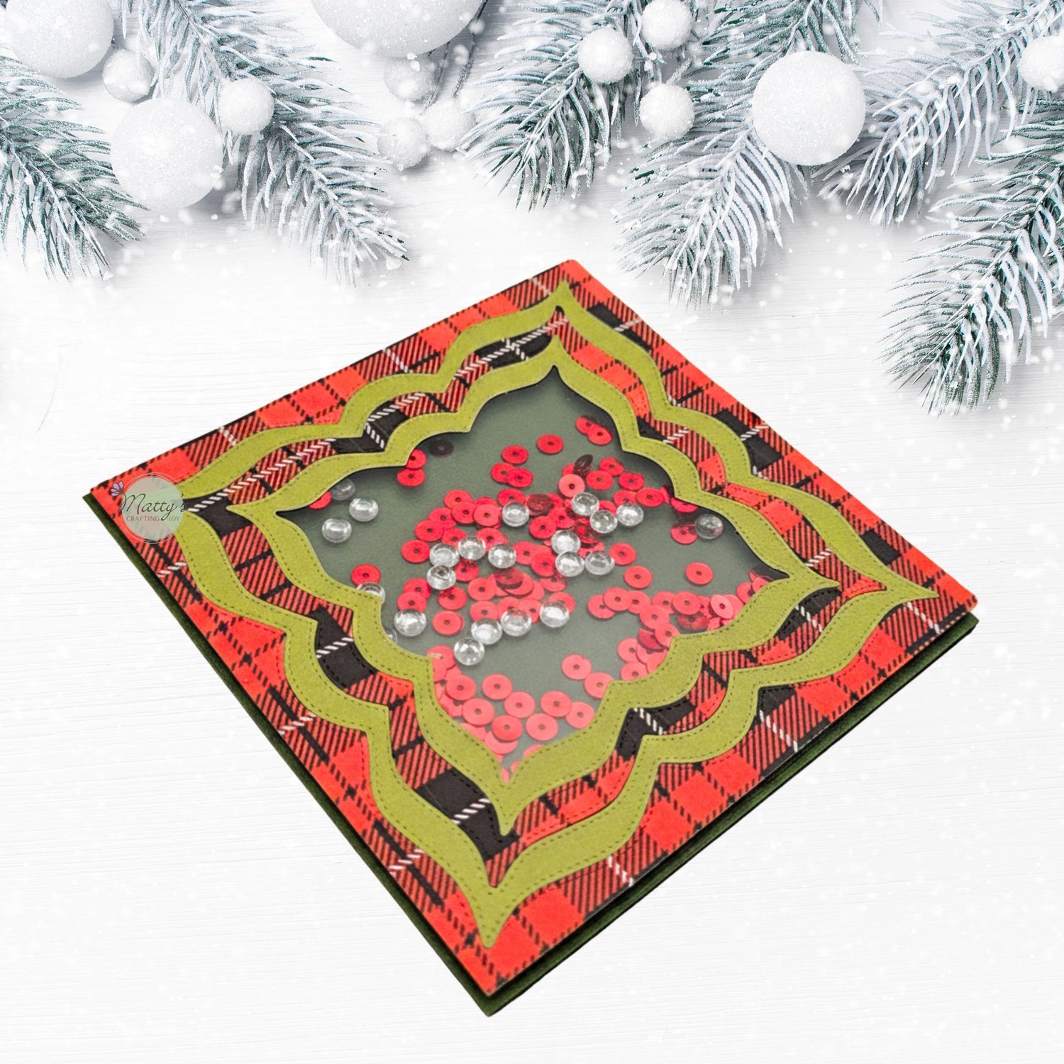 Christmas cards, nesting dies, Christmas dies, nested dies, square die cuts, stitched dies, scrapbooking, card making, shaker cards