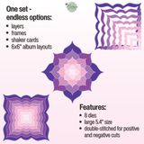 nesting dies, Christmas dies, nested dies, square die cuts, stitched dies, scrapbooking, card making