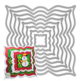 Nesting Curvy Squares Die Cuts, Set of 8